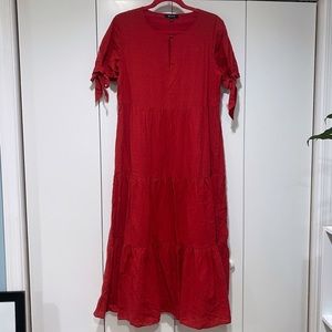 Red Madewell maxi dress • Medium